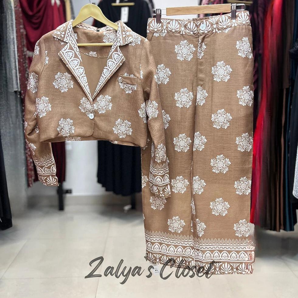 Thumbnail: Imported Printed Jacket And Pant Co Ord Set