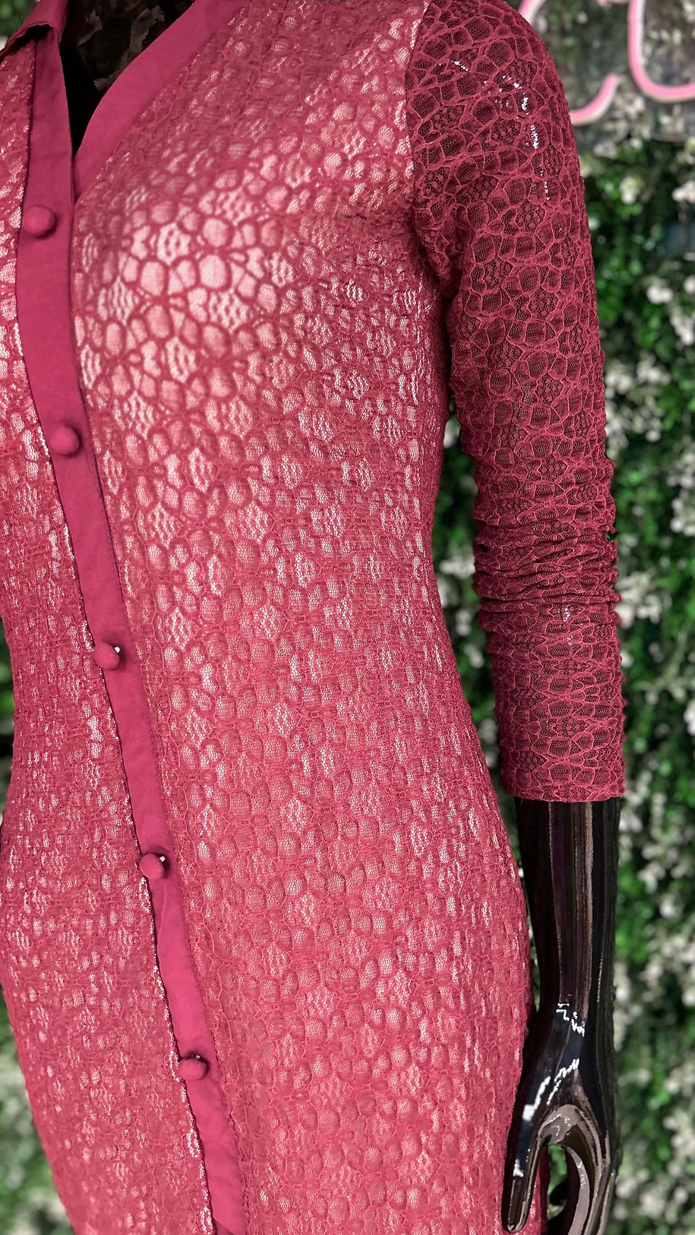 Thumbnail: Imported Lace Design Long Dress