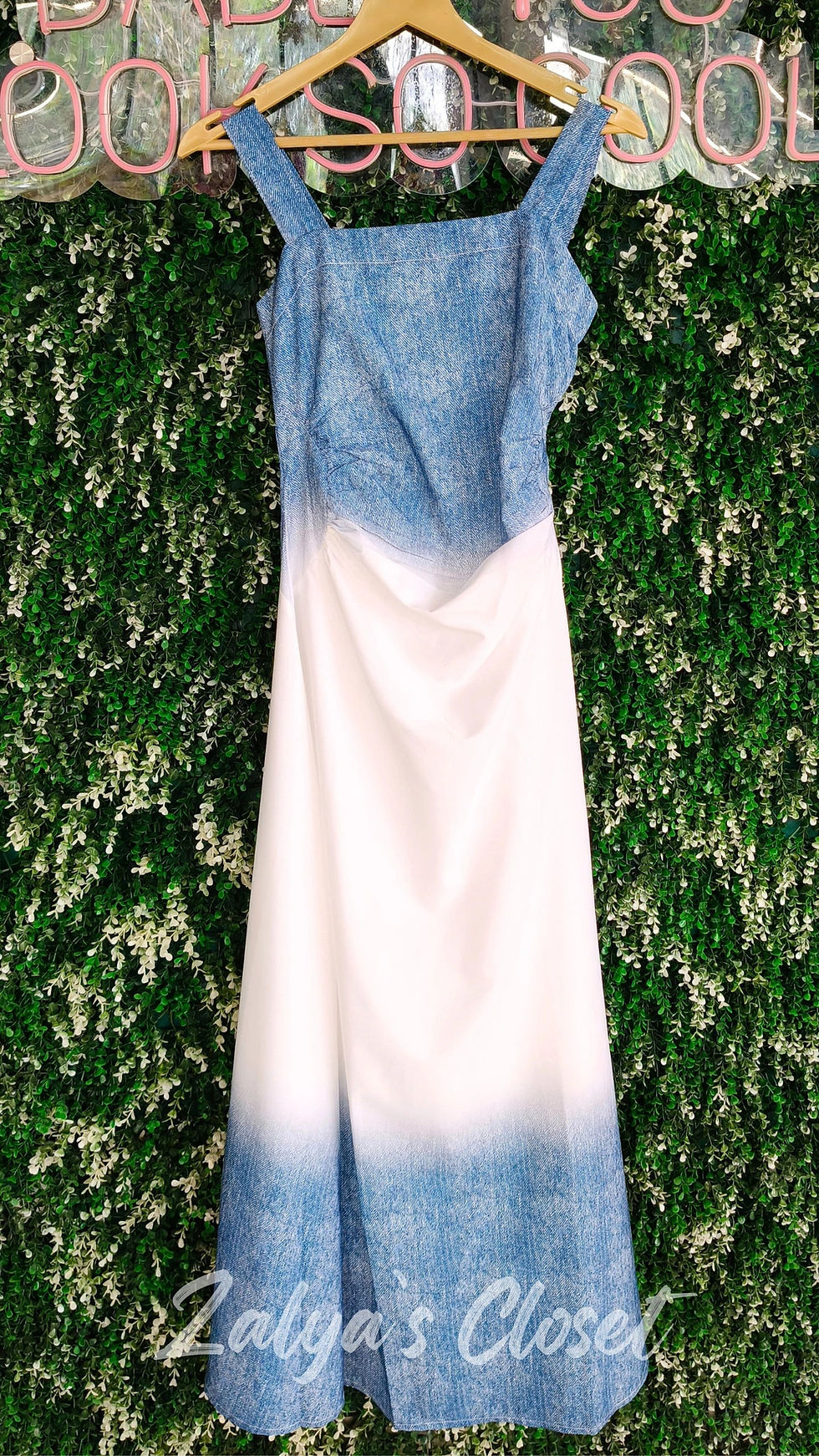 Thumbnail: Dual Shade Denim Dress