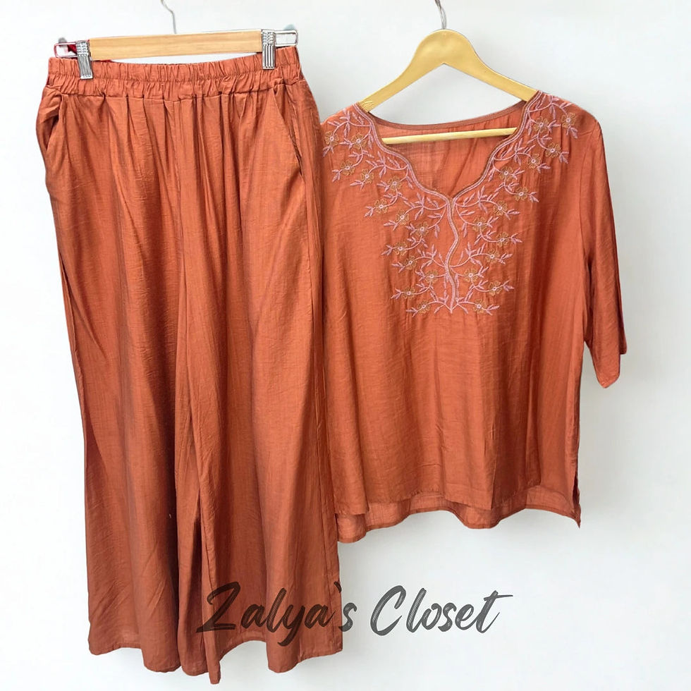 Thumbnail: Imported Embroidered Top and Pant Set