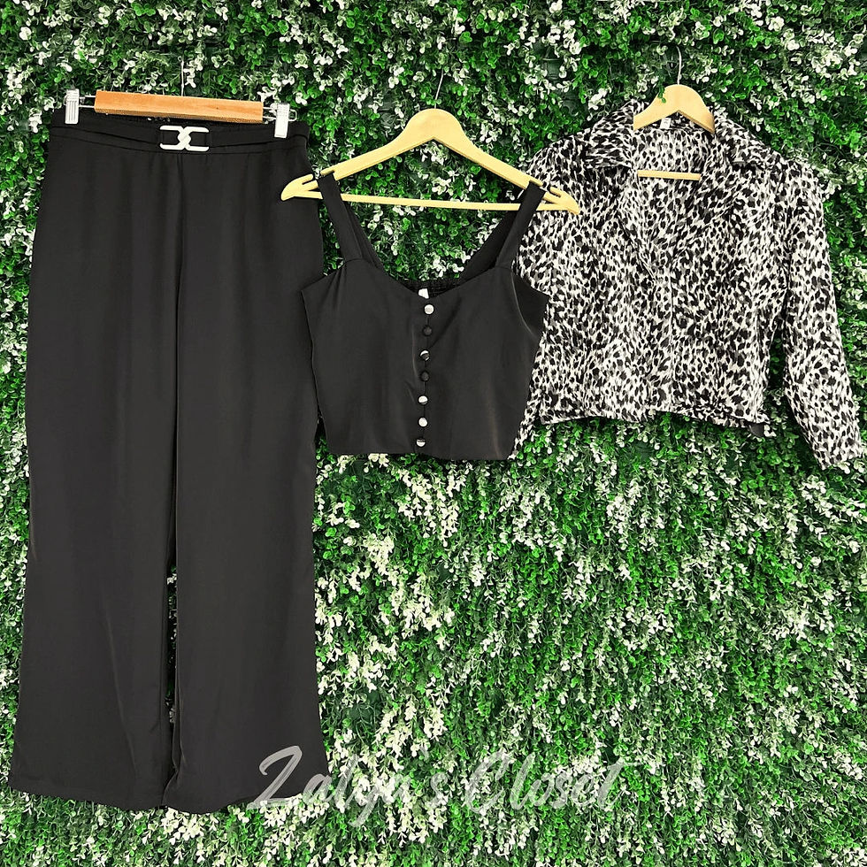 Thumbnail: Jacket style 3 pcs Co-ord set