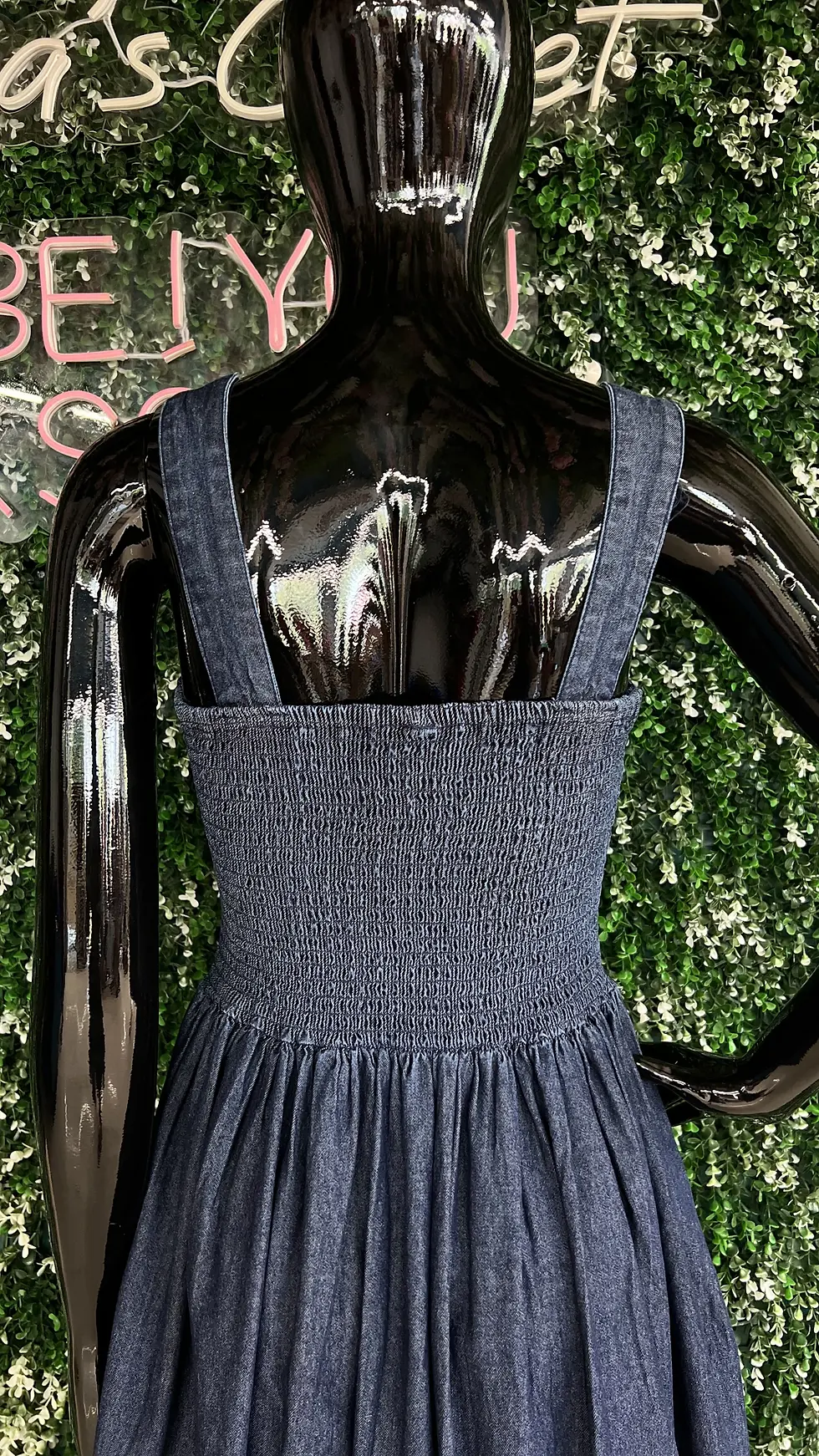 Thumbnail: Imported Slip Denim Dress