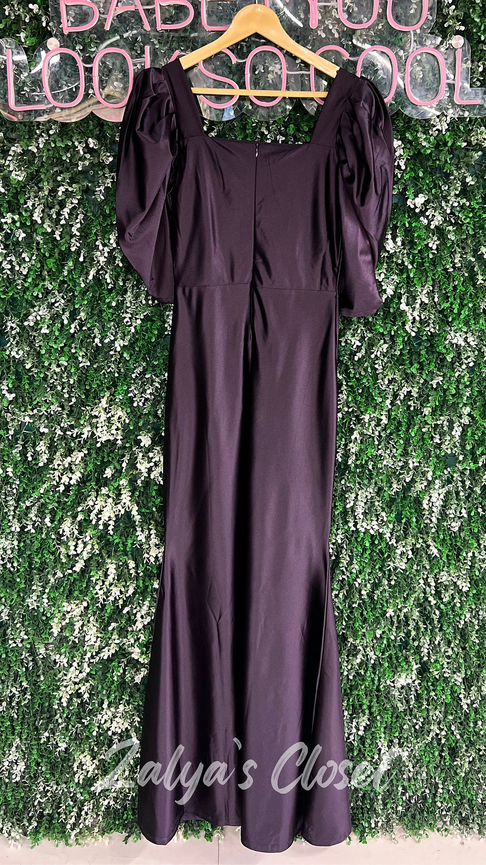 Thumbnail: Satin Long Party Wear Gown