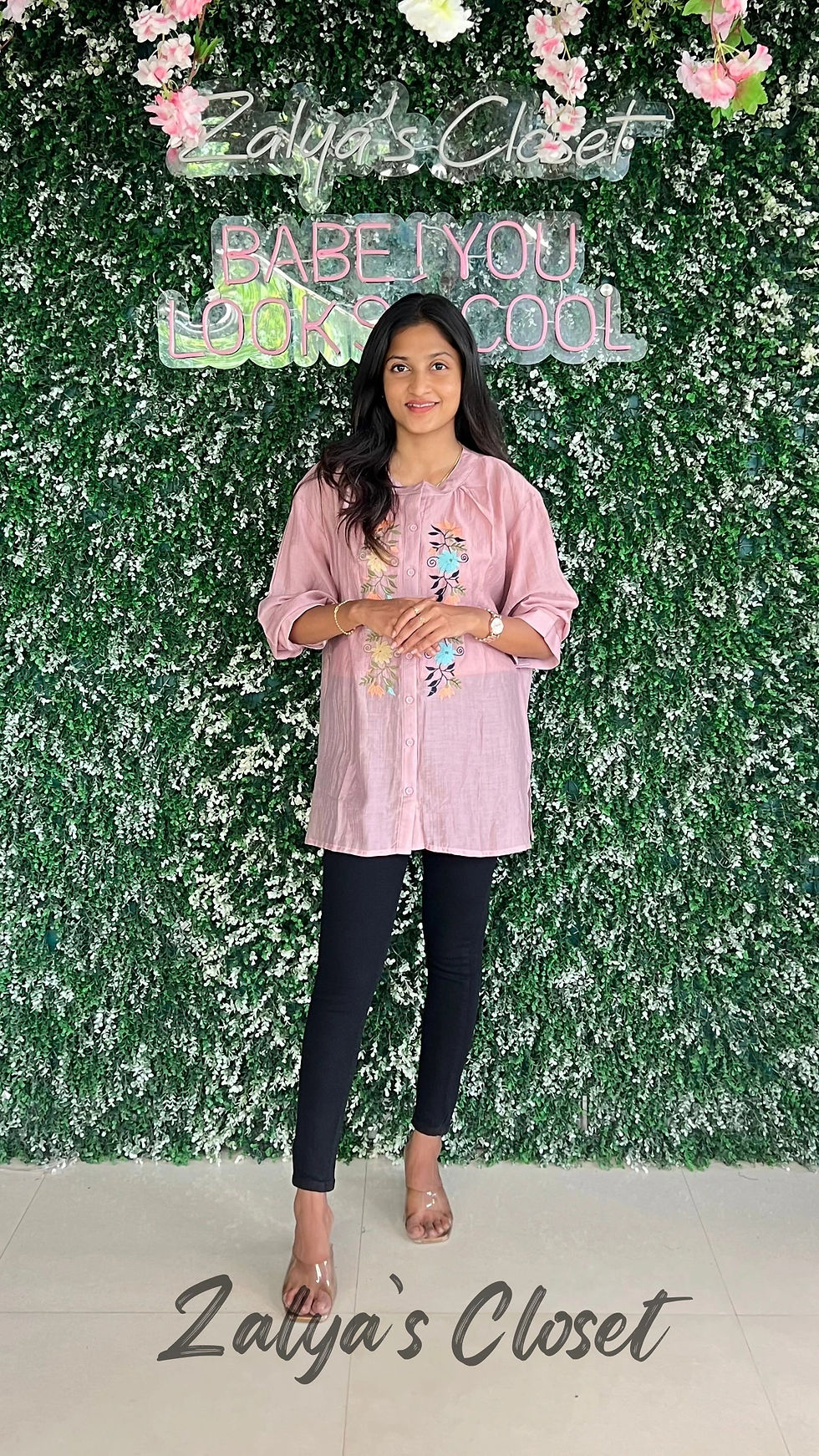 Thumbnail: Embroidered Tops Plus Size