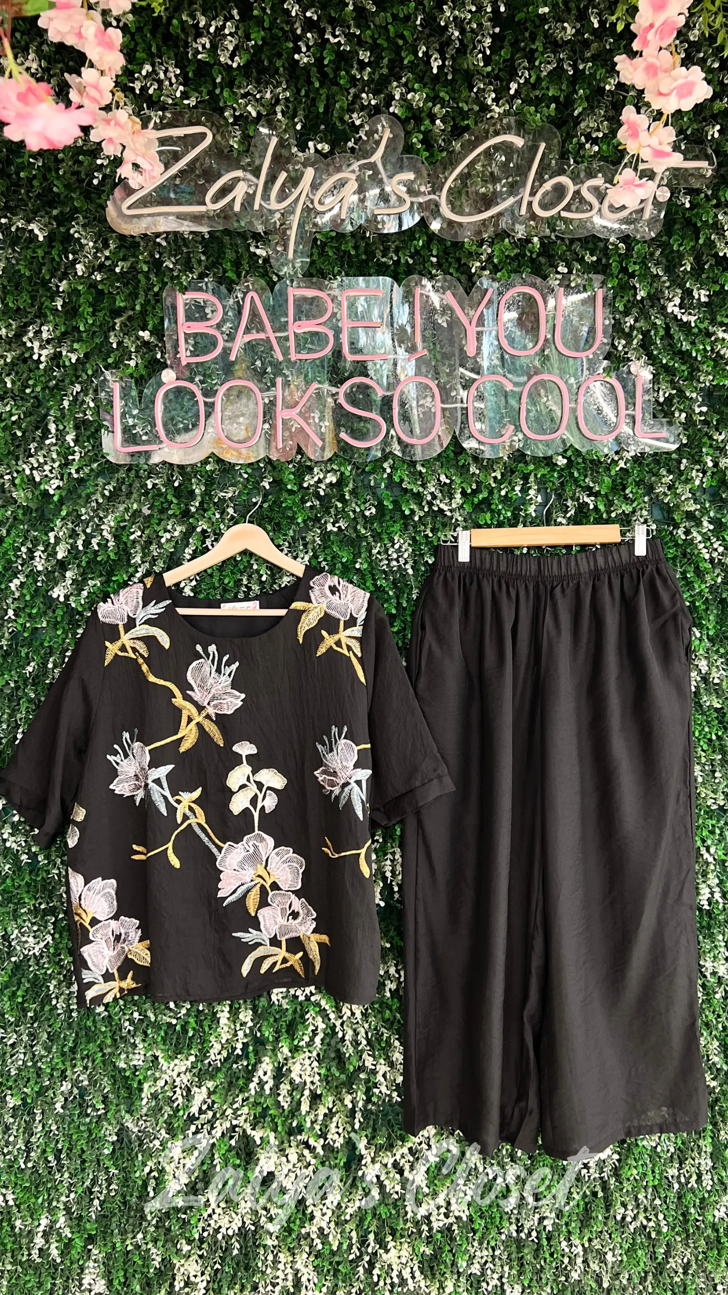 Plus Size Embroidered Co-ord Set