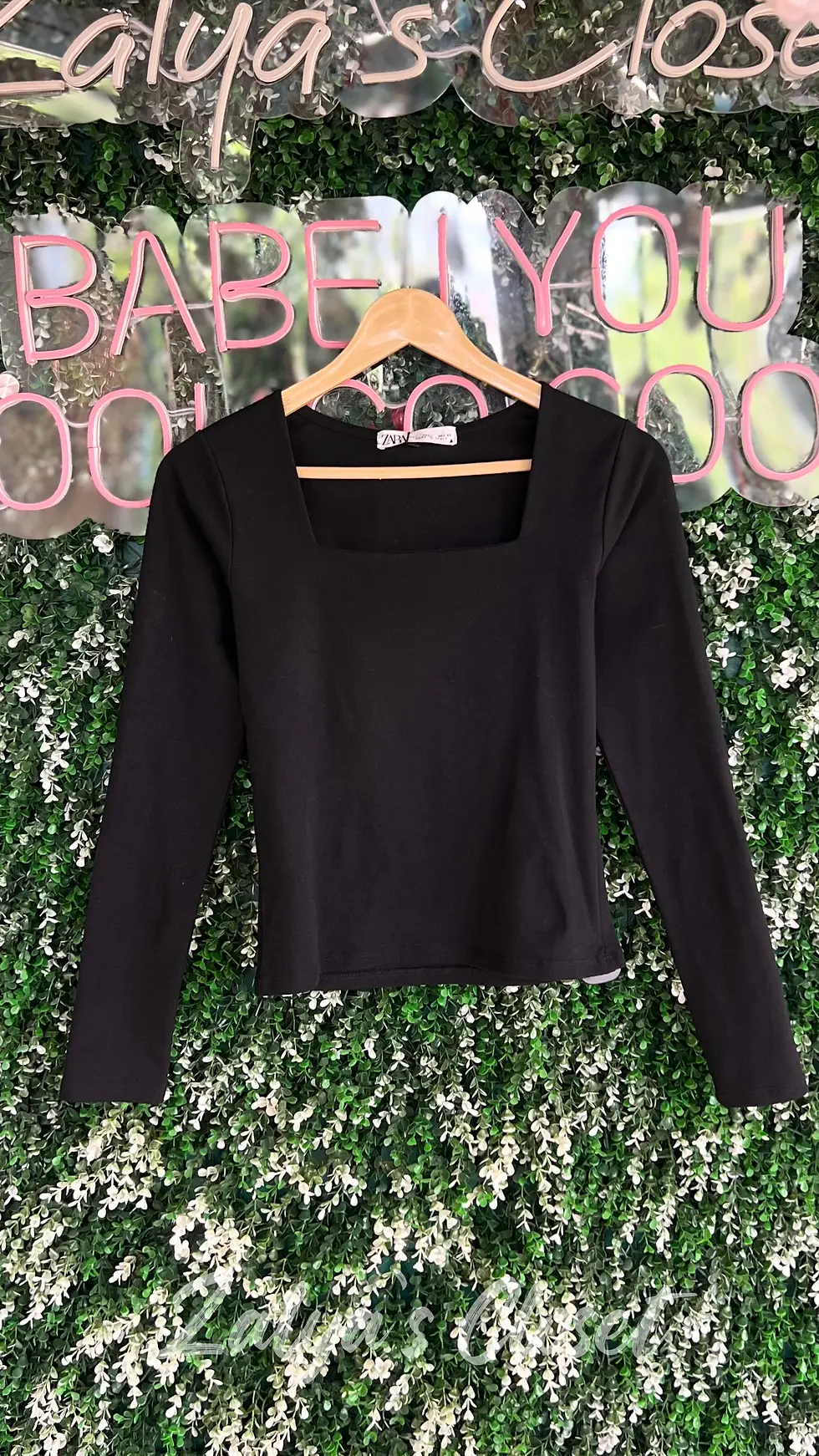 Thumbnail: Full Sleeves Square Neck Basic Tops