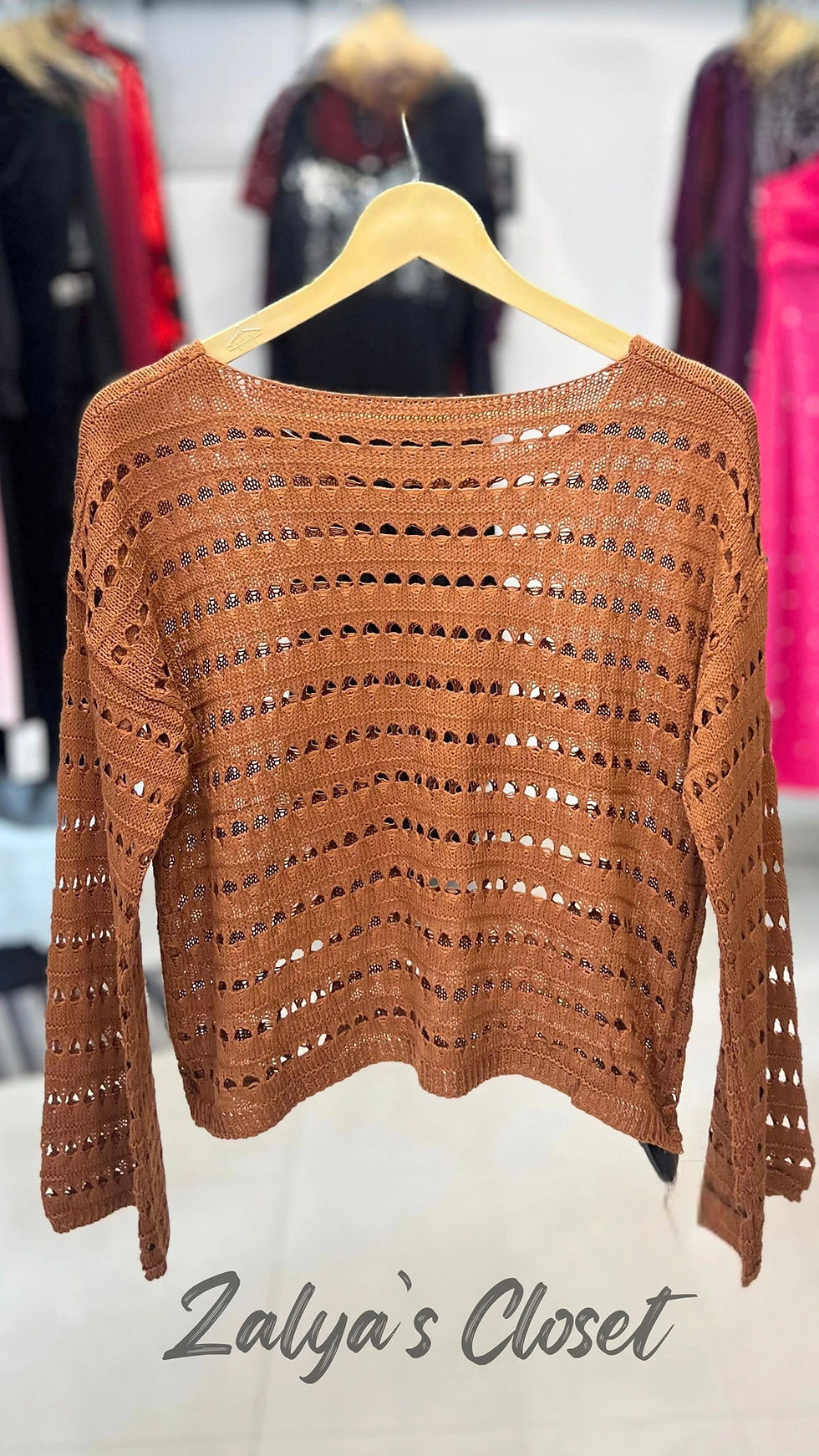 Thumbnail: Solid Crochet Tops Imported