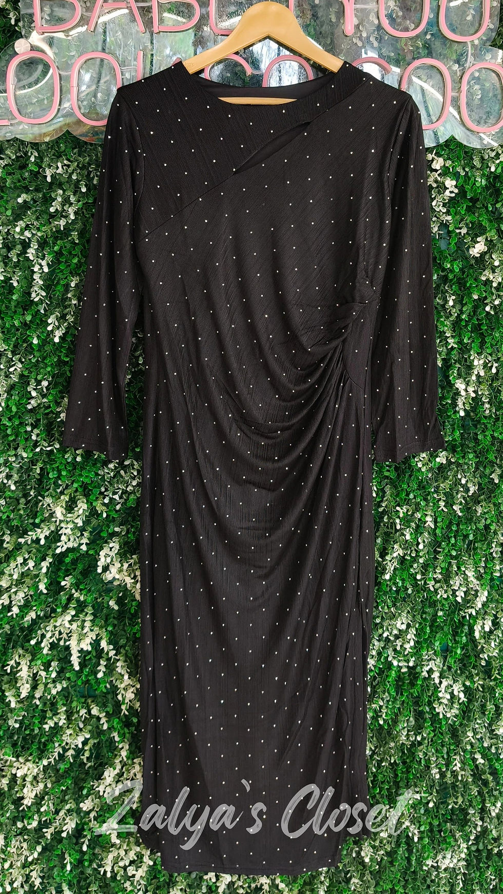 Thumbnail: Side Stone Work Metallic Party Wear