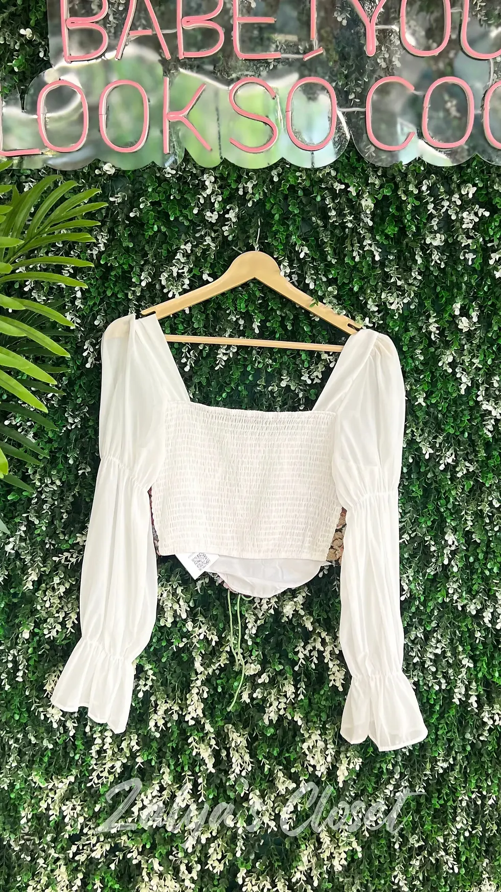 Thumbnail: Imported Korean Style Black/White/Beige Corset Tops