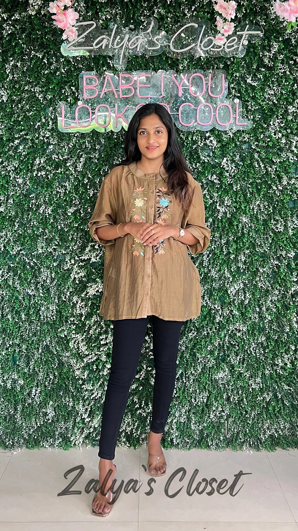 Thumbnail: Embroidered Tops Plus Size