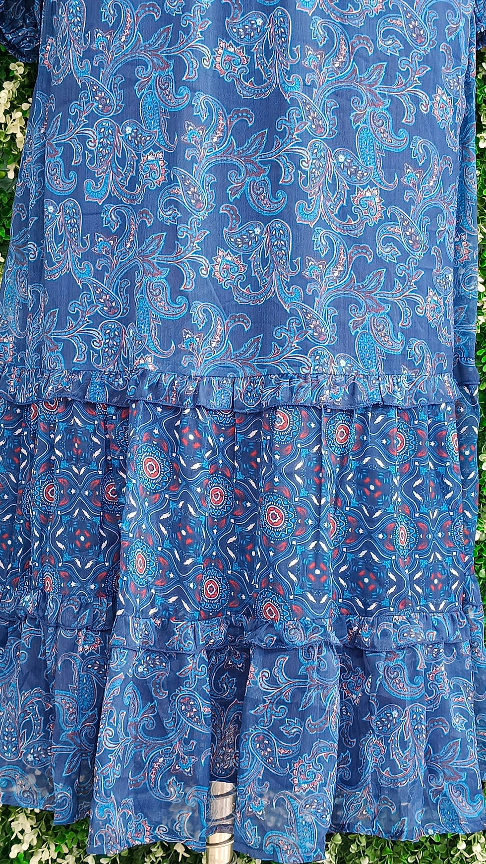 Thumbnail: Printed Tie-up Neck Maxi Dress