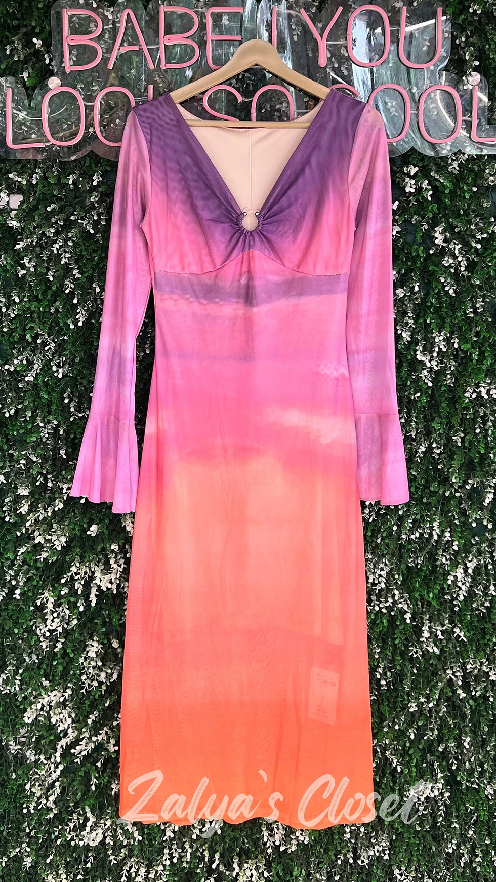 Thumbnail: Dual Toned Imported Bodycon Dress