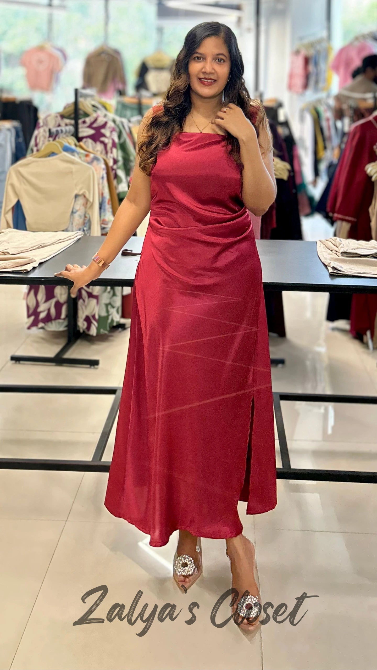 Imported Satin Gown