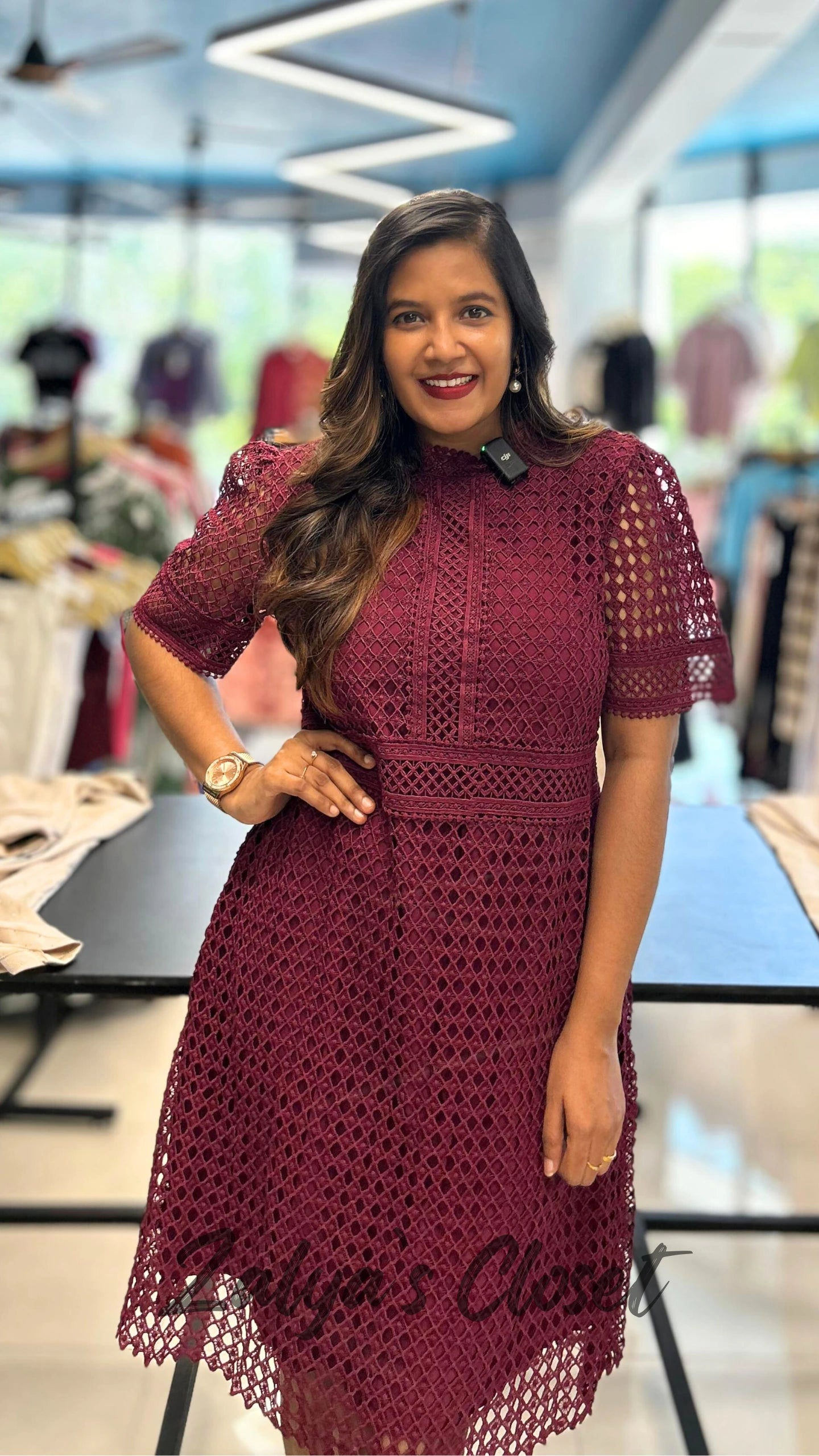 Plus Size Crochet Lace Dress