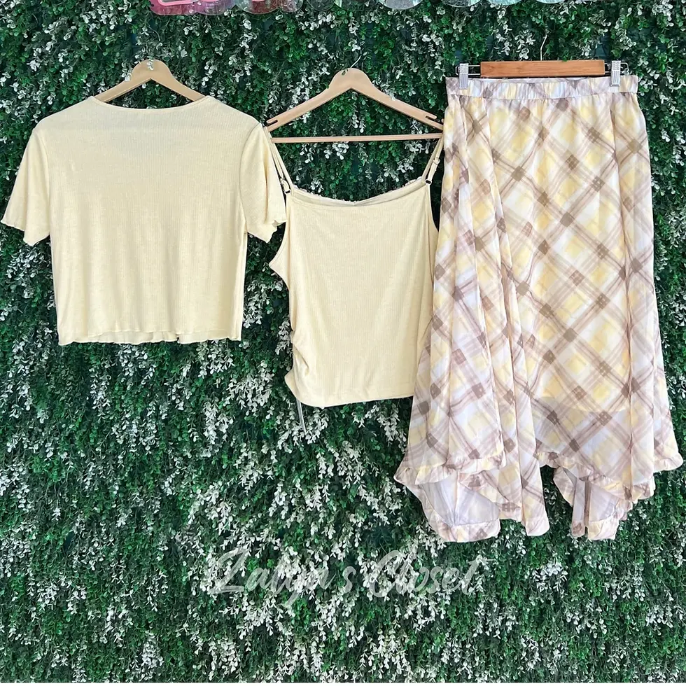 Thumbnail: Imported Top with Inner and Skirt Set