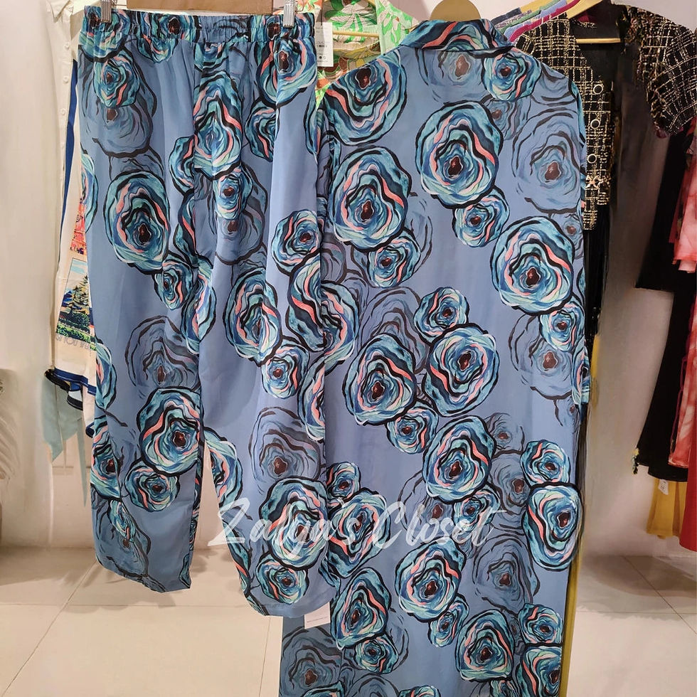 Thumbnail: Crepe Printed Top And Pant Co Ord Set