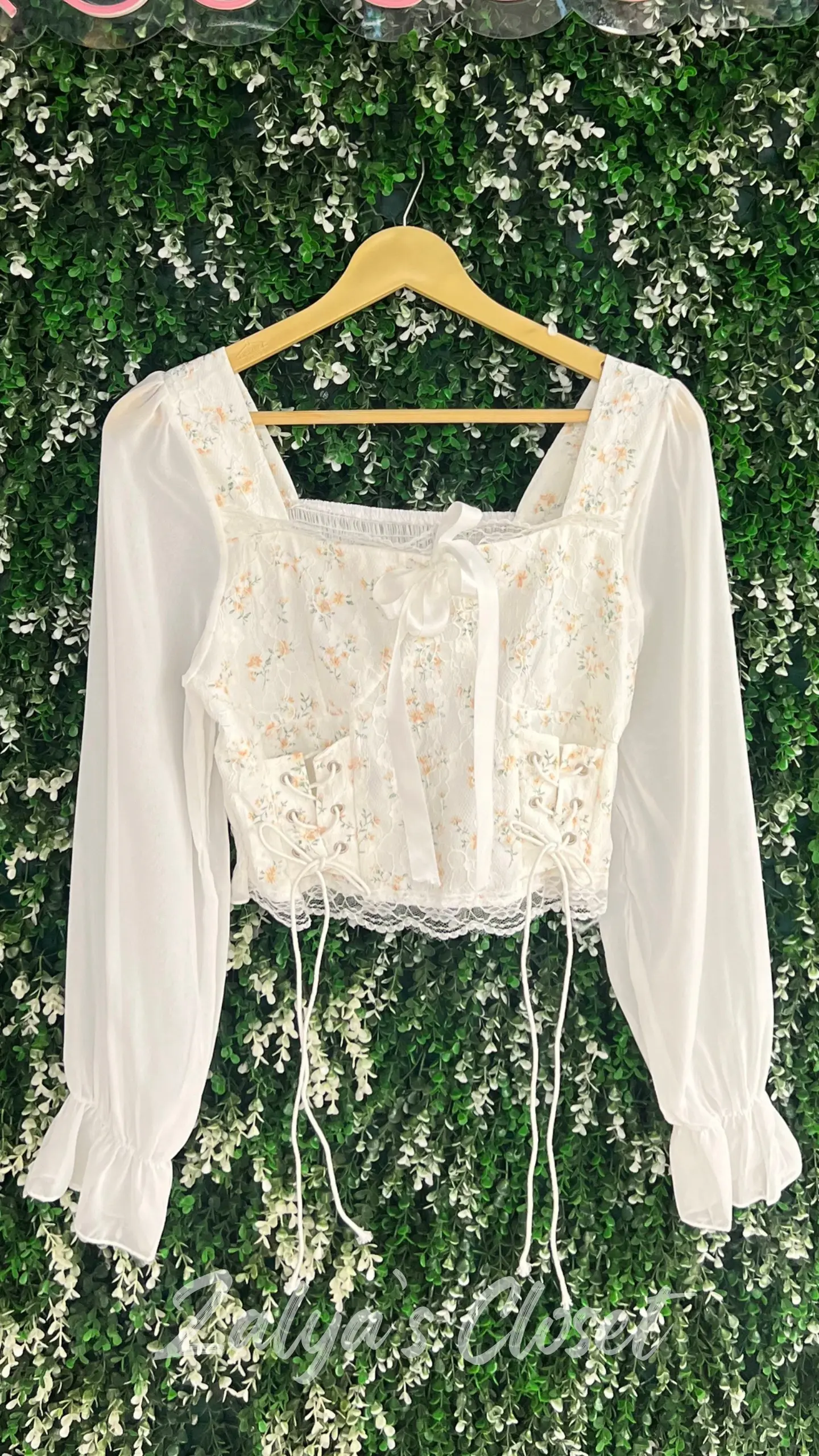 Imported Korean Style Corset With Front Knot Tops
