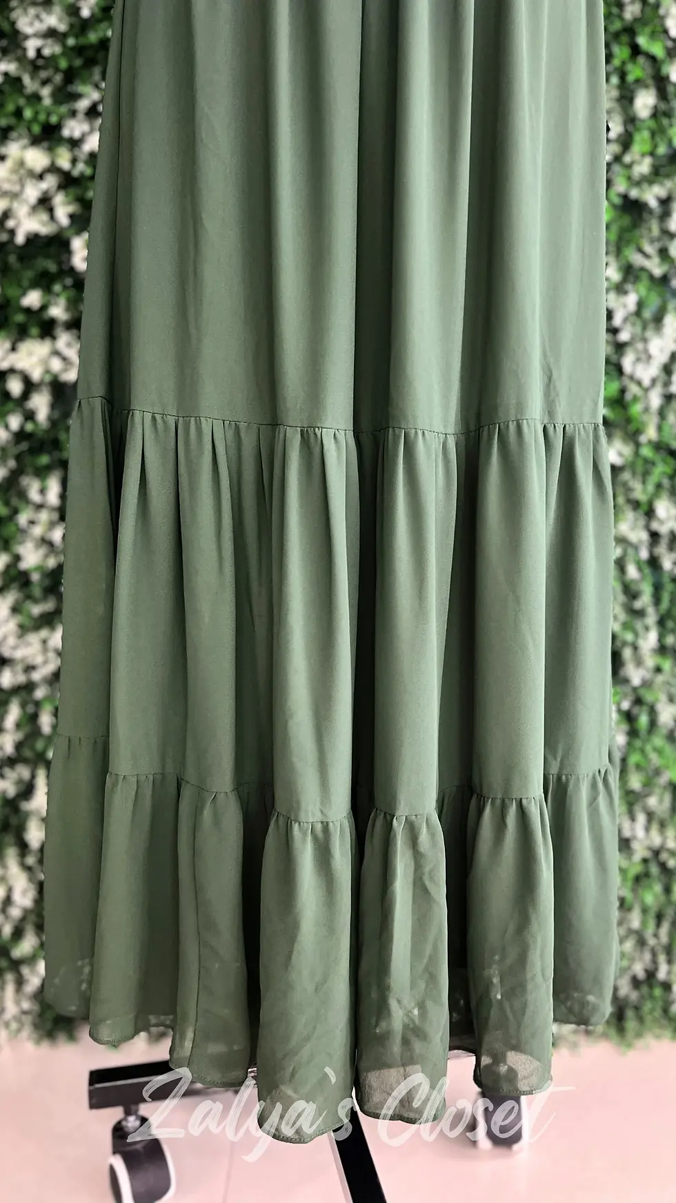 Thumbnail: Long Georgette Smocking Tiered Dress