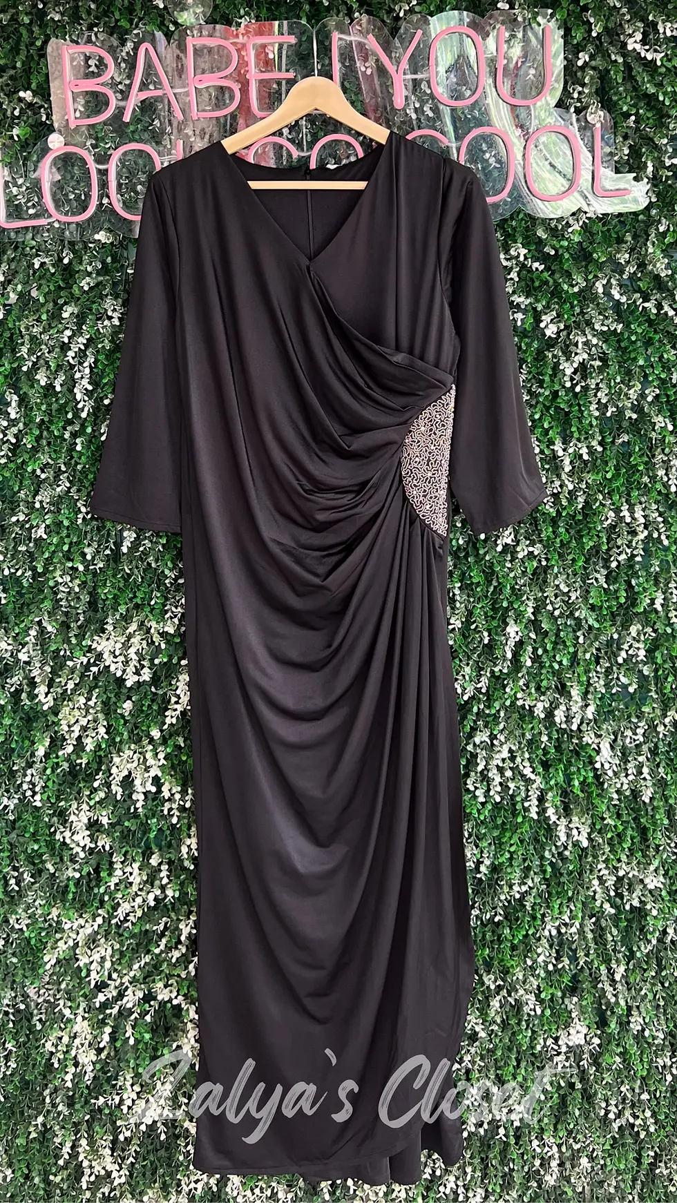 Thumbnail: Plus Size Soft Shimmer Party Wear 