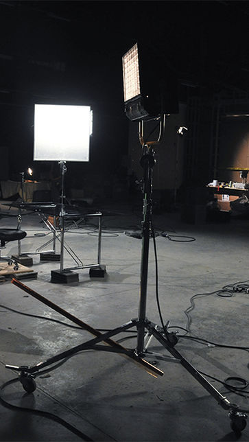 Film or photography studio lights setup