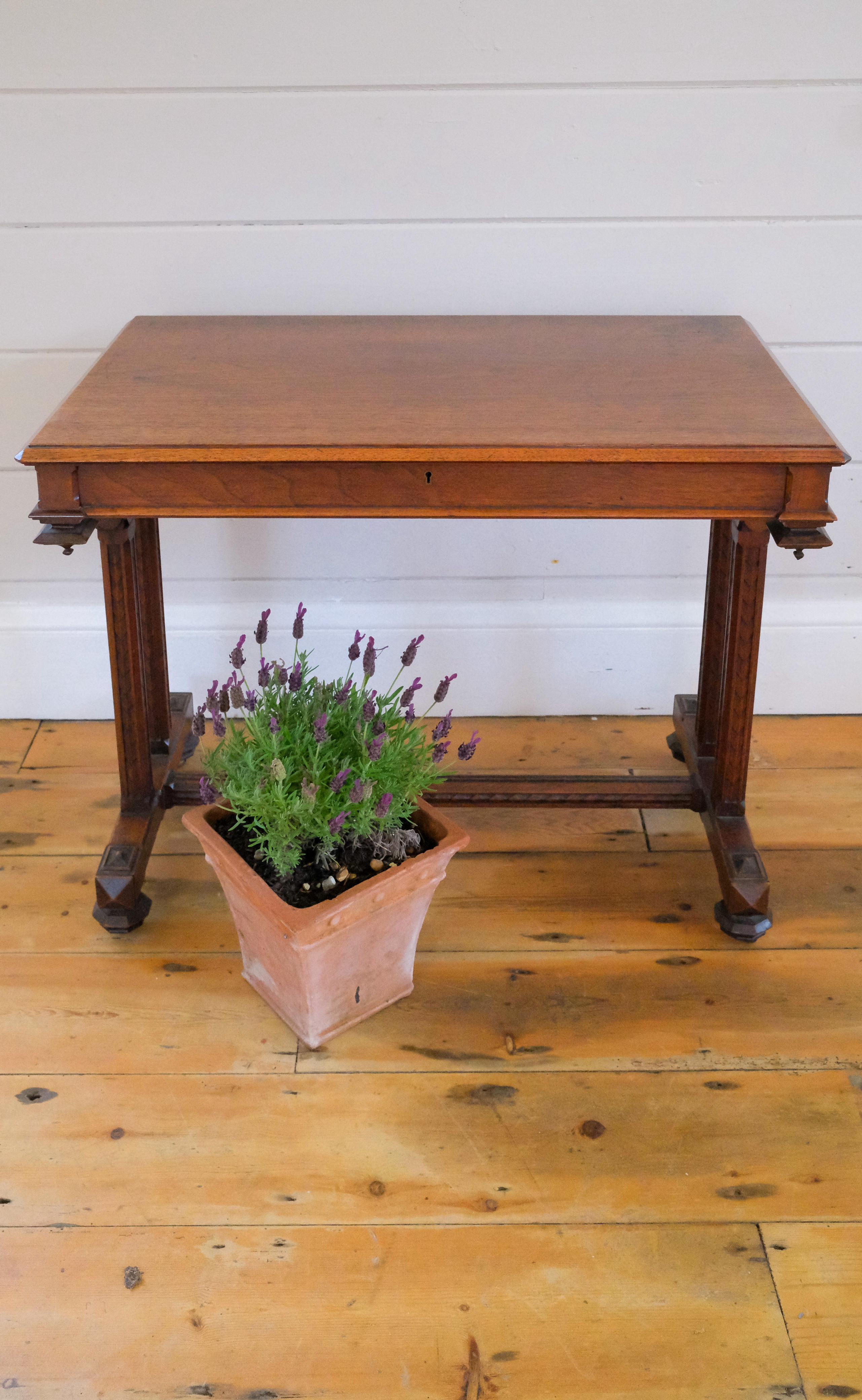 A Gillows Aesthetic Movement Mahogany Writing Table, Circa 1880