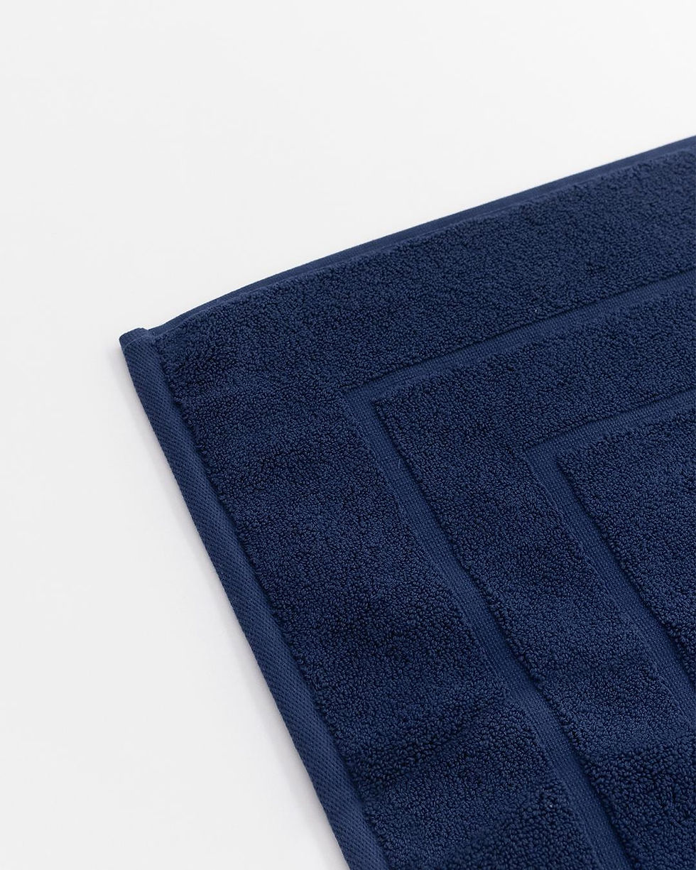 Thumbnail: Kalask - Navy Blue Classic Bath Mat 950 GSM