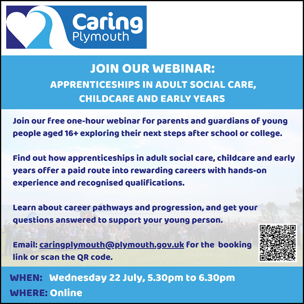 Apprenticeships in Adult Social Care, Childcare and Early Years Webinar