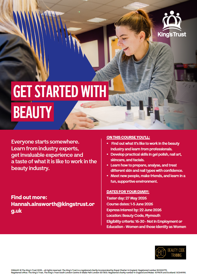 Get Started in Beauty with The Kings Trust