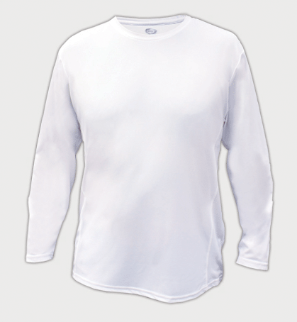 ECO running mens long sleeve white