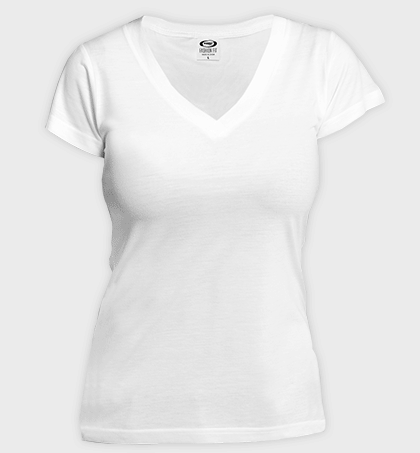 fashion fit Ladies v-neck t-shirt_edited