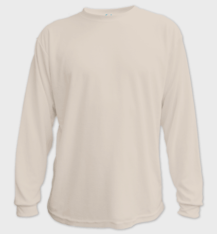 basic t-shirt long sleeve sand