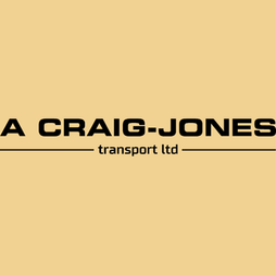 A Craig-Jones Transport Ltd professional logistics and haulage company logo, modern transport branding design, UK transport company branding, freight and haulage services logo, commercial transport business identity designed for reliable delivery services.