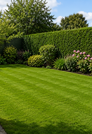CJF Garden Maintenance freshly tidied lawn