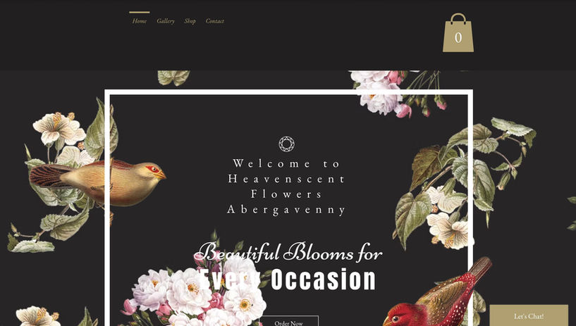 Website designed by Social Buzz Media Management for Heavenscent Flowers, based just outside Abergavenny.