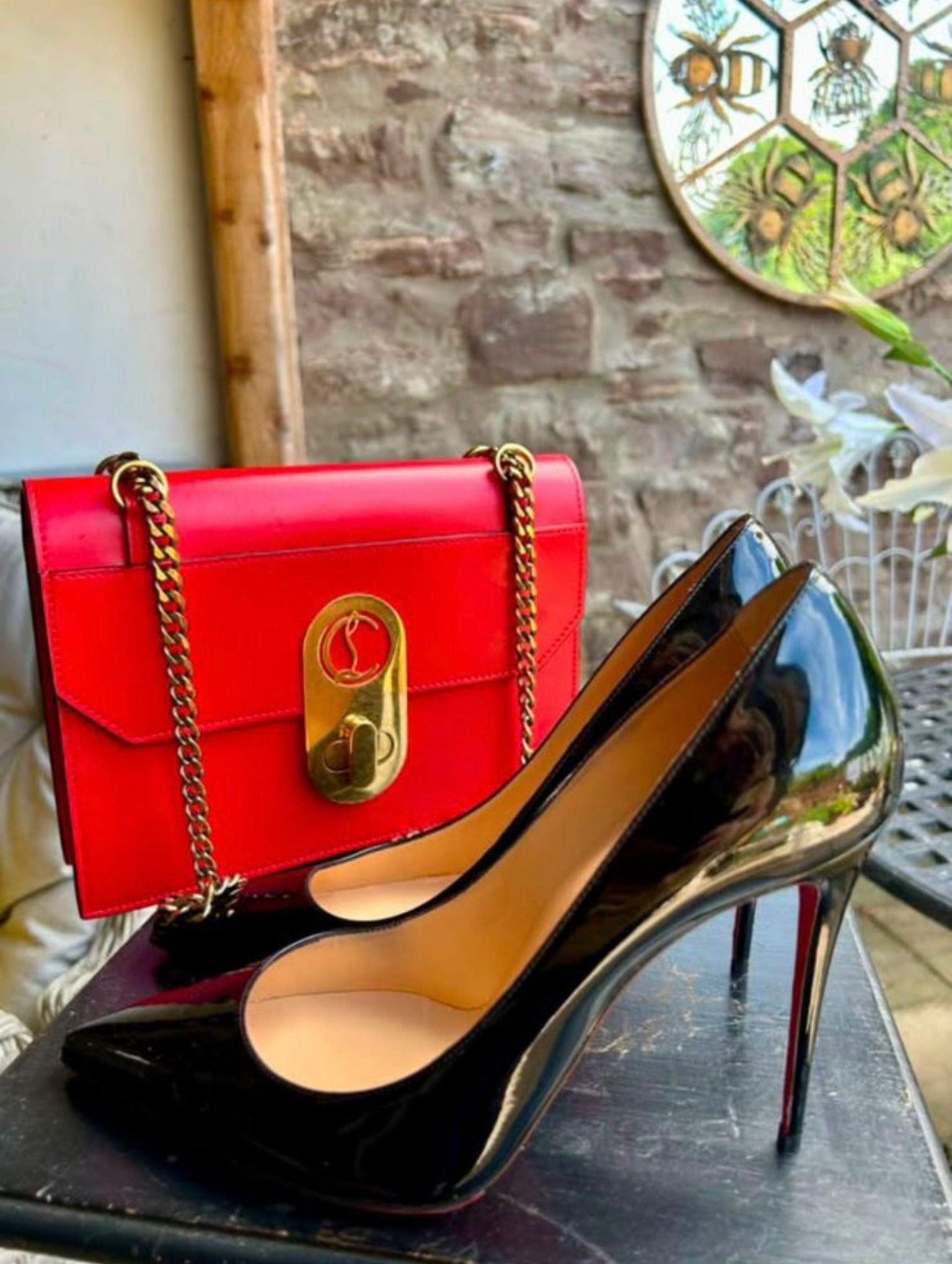 Christian Louboutin Shoe & Bag Set