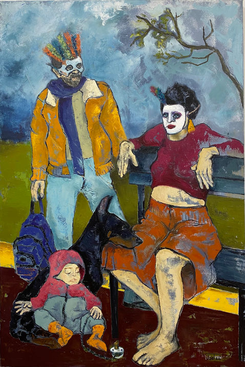 Joel Menemşe
Masal Bitti - The Fairytale is Over
Oil on Canvas,
150x100 cm, 2024