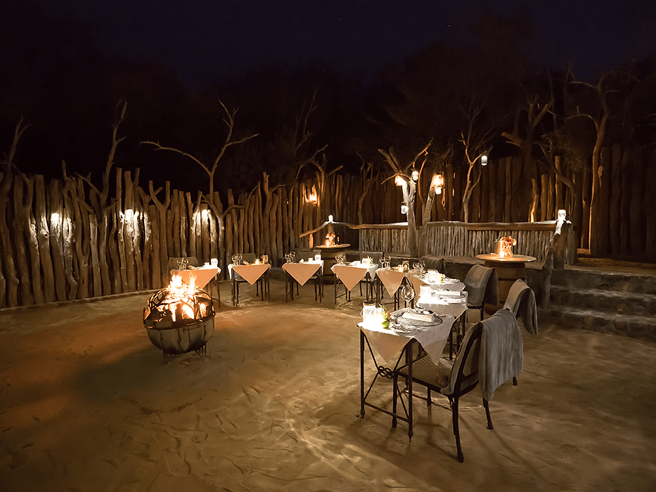 Boma at Jabulani Safari in South Africa