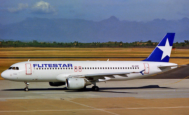 Flitestar Airbus A320 ZS-NZP by Cornelius Saayman.jpg