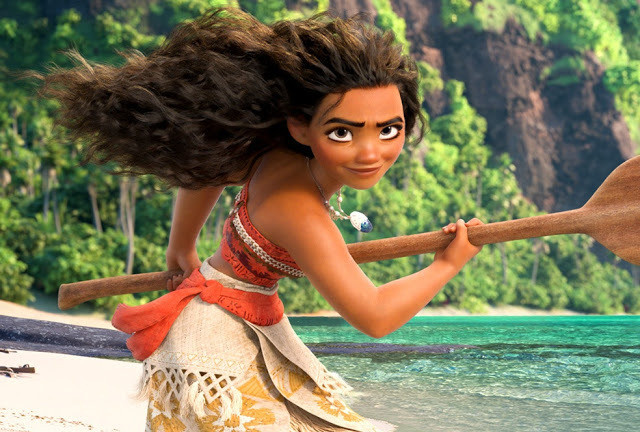 Moana em cena do filme