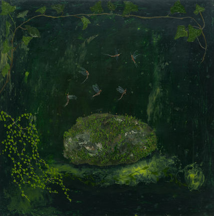 Melanie_Miller_Mayflies_2023_Oil on gesso_30x30cm.jpeg