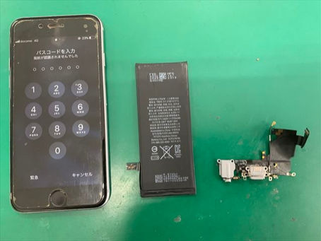 iPhone6s ドックコネクタ(充電口)・バッテリー交換
