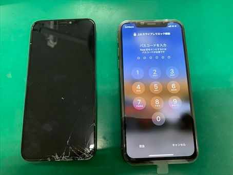 iPhoneX フロントパネル交換修理
