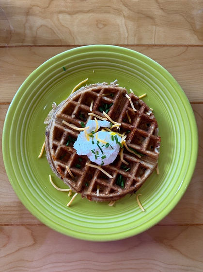Cheese and chive waffle.JPG
