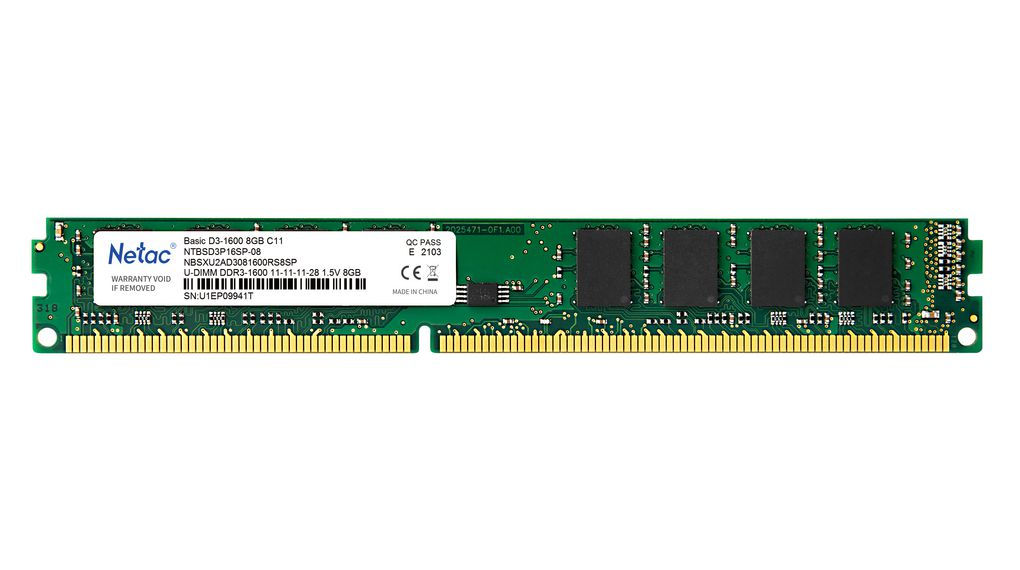 זכרון לנייח Netac 8GB DDR3 1600MHZ CL11