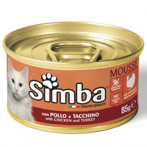 SIMBA CAT PATE WITH CHICKEN AND TURKEY 85GR