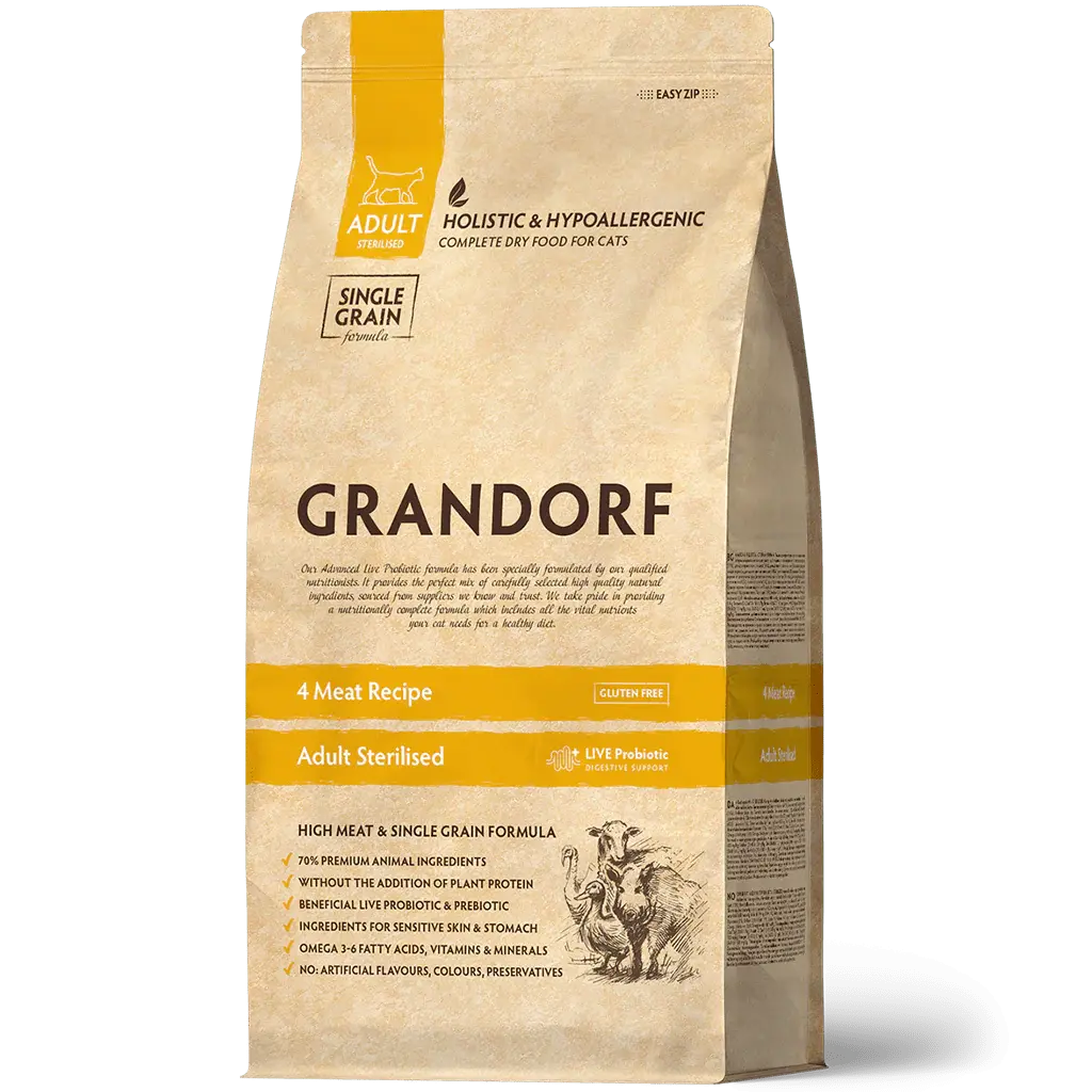 Grandorf Cat 4 MEAT Adult Sterilised