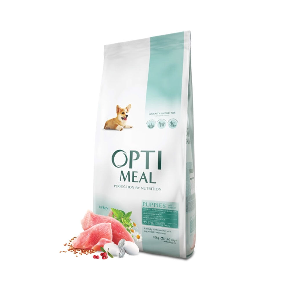 Сухой корм Optimeal для щенков всех пород с индейкой 20 кг