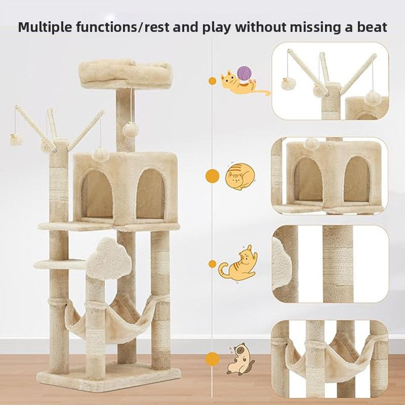 Миниатюра: Игровой комплекс когтеточка для кошек 115 см