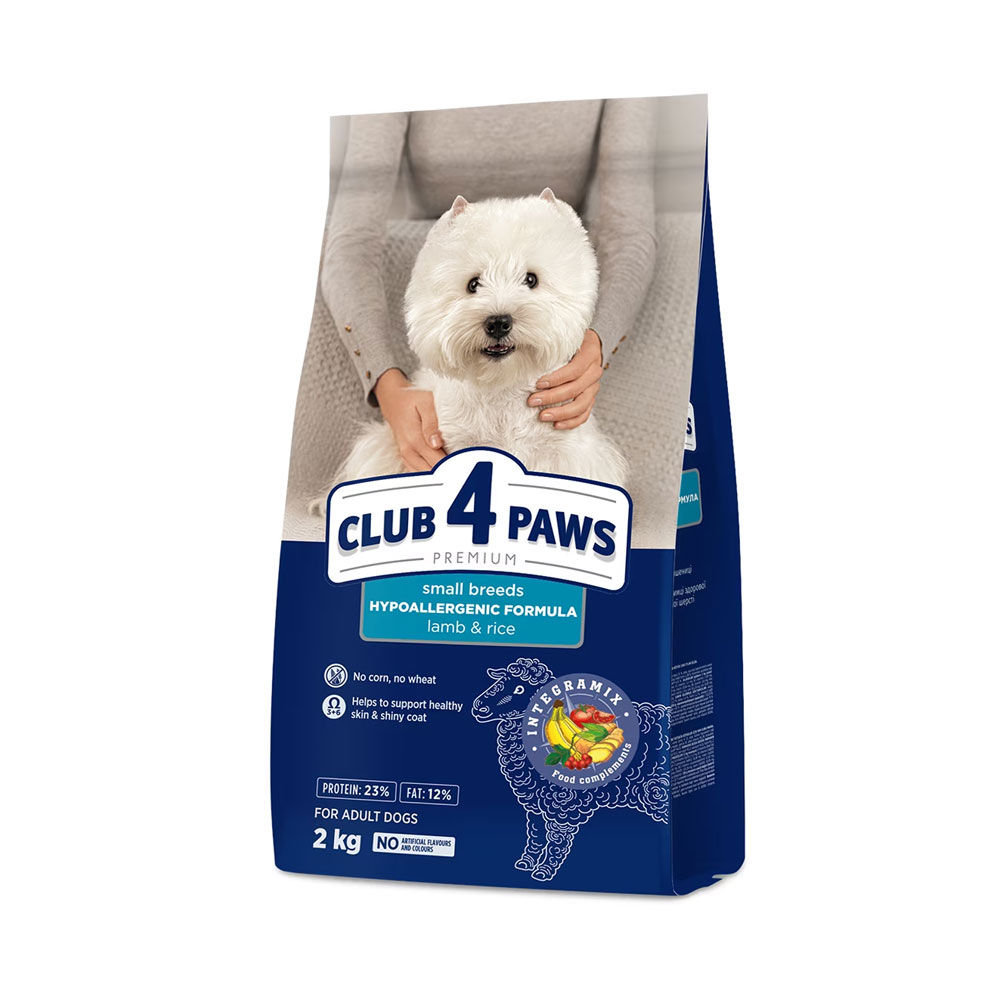 сухой корм 4 лапы с ягненком и рисом