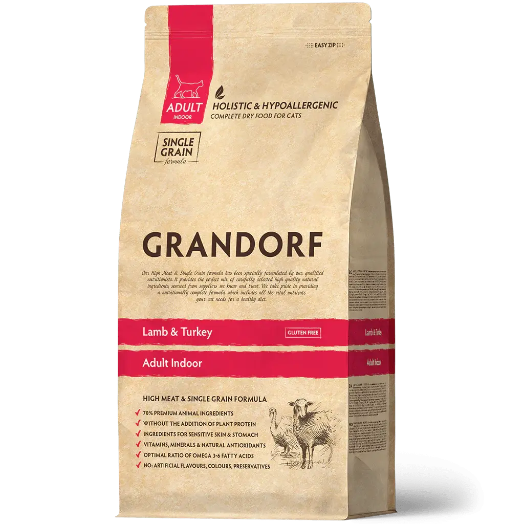 GRANDORF Cat Lamb&Turkey Adult Indoor